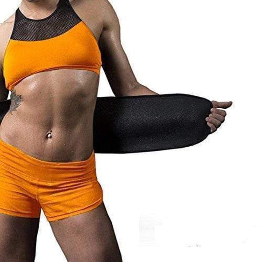 Men's Sweat Belt Stomach Toning Waist Trainer Waist Trainer for Men upliftex One Size 24" to 48" / Black