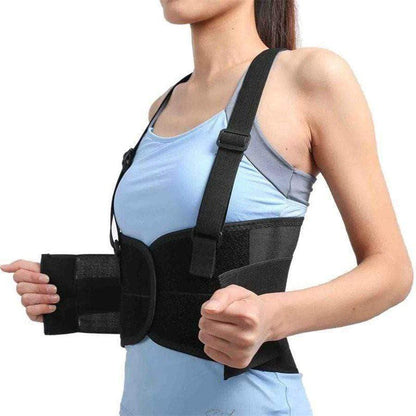 Women's Back Brace with Suspenders - Lumbar Support Improve Posture Back Brace upliftex S