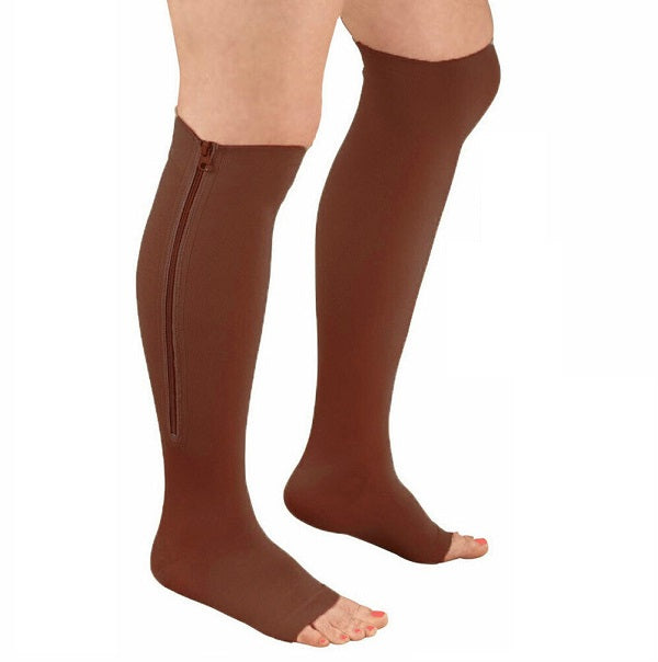 Zipper Compression Socks - Zip Up Support Stockings ~ Easy to Wear!